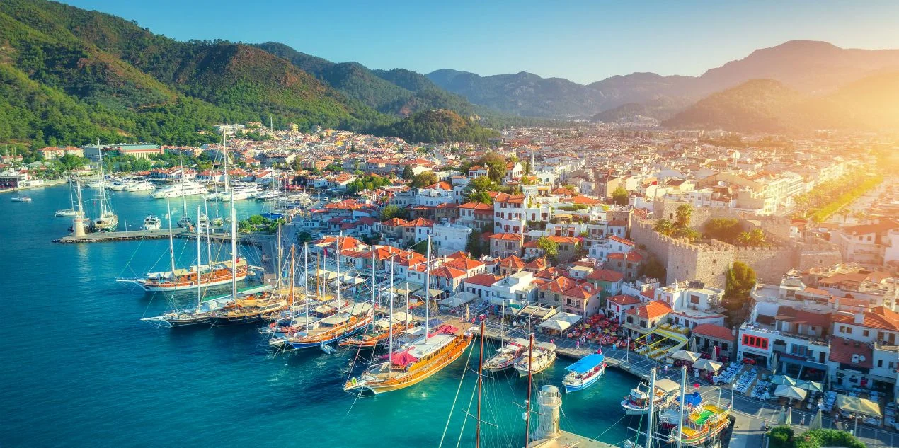 Get weed in Marmaris - scenic coastal view for travel guide
