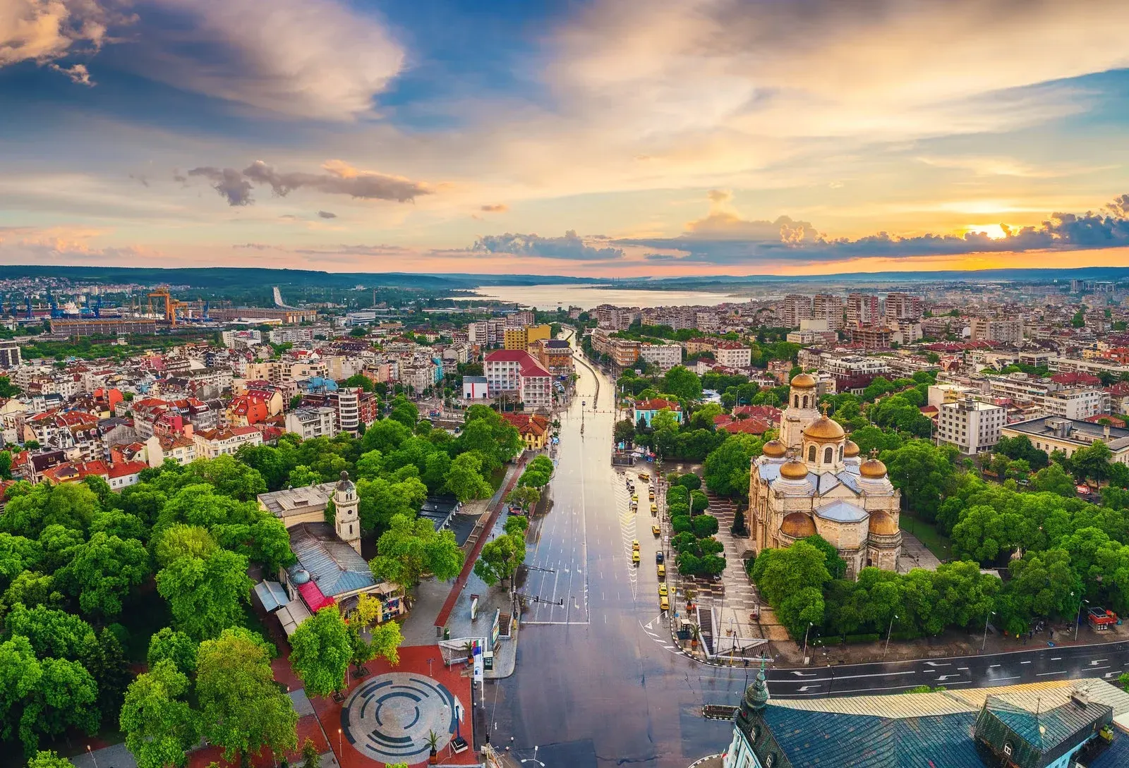 Get weed in Varna Bulgaria - cannabis travel guide header image of Varna's Black Sea coast and city vibe